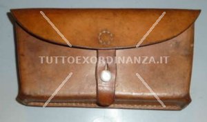 GIBERNA SVIZZERA SCHMIDT RUBIN IN PELLE MARRONE ORIGINALE