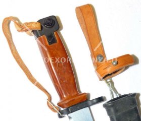 CINGHIA / TASCA BAIONETTA AK47 ORIGINALE PELLE MARRONE