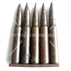 PIASTRINA CARICAMENTO MAUSER K98 + 5 CARTUCCE INERTI WW2