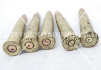 5 CARTUCCE CAL. 303 BRITISH ENFIELD INERTI WW2 + PIASTRINA