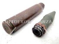 CARTUCCIA INERTE CANNONE 20MM INGLESE 1943 WW2 ORIGINALE