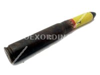 CARTUCCIA INERTE CANNONE 20MM INGLESE 1944 WW2 ORIGINALE GIALLO