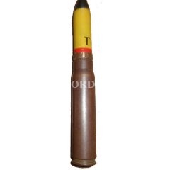 CARTUCCIA INERTE CANNONE 20MM INGLESE 1944 WW2 ORIGINALE GIALLO