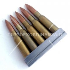 5 CARTUCCE 7,62x54R MOSIN NAGANT INERTI + PIASTRINA