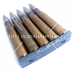 5 CARTUCCE MAUSER 8X57IS FRANCESI INERTI + PIASTRINA