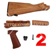 CALCIO COMPLETO AK47/AKM IN LEGNO PRODUZIONE POLACCA