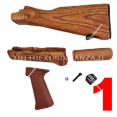 CALCIO COMPLETO AK47/AKM IN LEGNO PRODUZIONE POLACCA