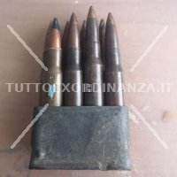 8 CARTUCCE CAL.30-06 WW2 INERTI + CLIP GARAND