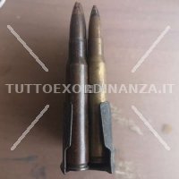 8 CARTUCCE CAL.30-06 WW2 INERTI + CLIP GARAND