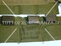 BANDOLIERA PER GARAND OLIVE CON PIASTRINE ORIGINALE