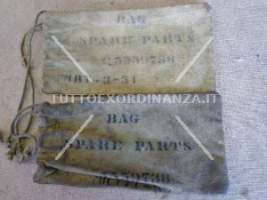 US SPARE PARTS BAG KHAKI WW2 ORIGINALE USATA